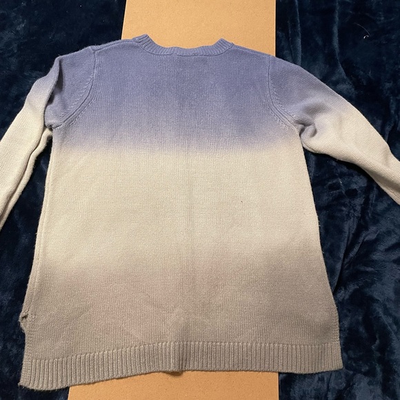 Simply Vera Wang Blue Gray Ombre Sweater, L - Picture 2 of 10